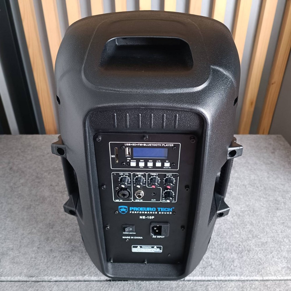 PROEUROTECH NE-10P active speaker ตู้ลำโพง มีแอมป์ในตัว 10 นิ้ว โปรยูโรเทค ตู้ลำโพง ตู้ลำโพงบลูทูธ NE 10P NE10P เอไอ-ไพศาล