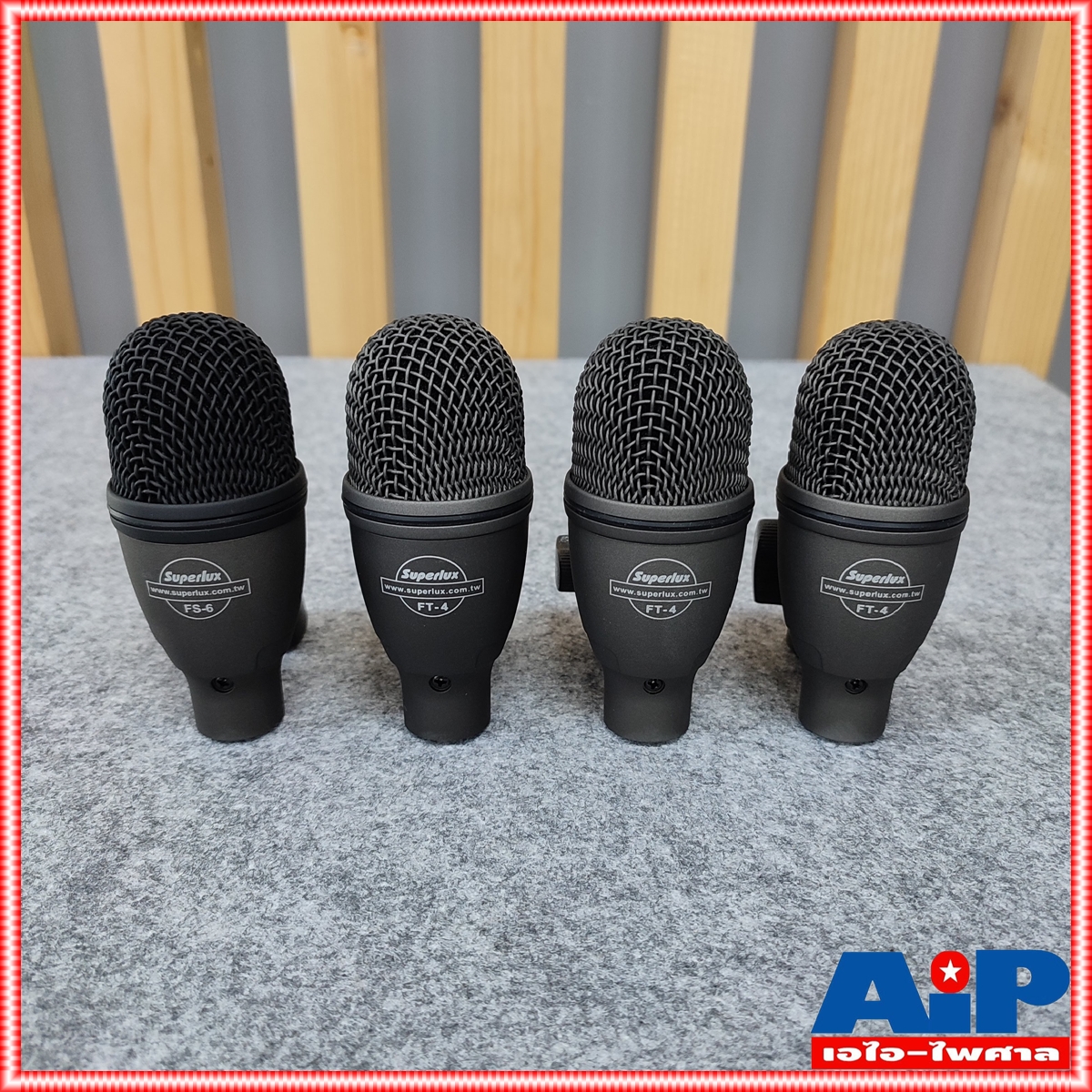 ชุด8ชิ้น SUPERLUX DRK-F5H3 ไมค์กลองชุด8ชิ้น Drum Microphone Set DRK F5 H3 DRK F5H3 DRKF5H3 เอไอ-ไพศาล