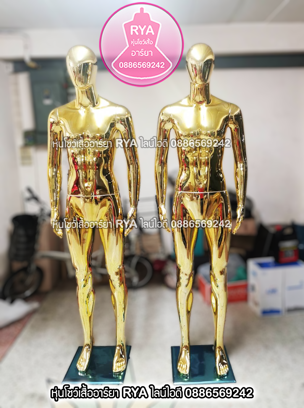 หุ่นเต็มตัวผู้ชายพร้อมฐานวาง ถอดประกอบแขนขาและฐานวางได้ค่