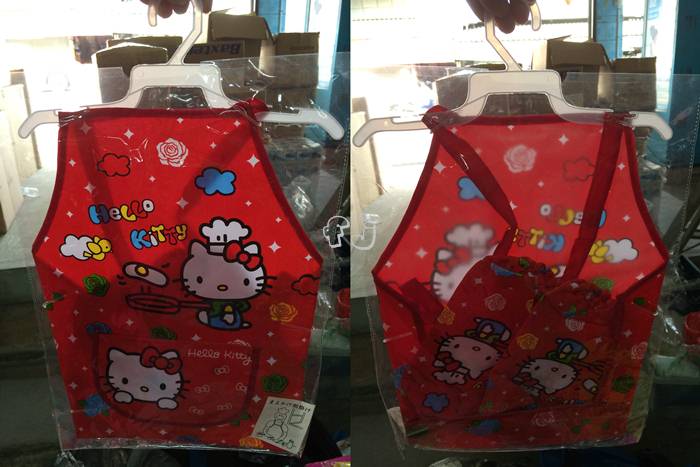 880 ของใช้เด็กเซ็ตผ้ากันเปื้อนเด็กพร้อมปอกใส่แขน ปอกแขนกันเปื้อนพร้อมผ้าคลุมลายการ์ตูน copy ปลีกชุดละ