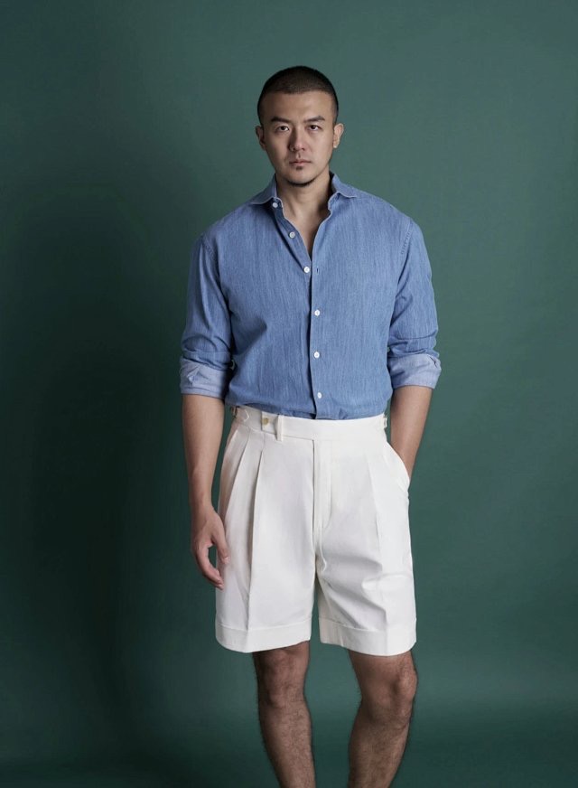 **do** เสื้อเชิ้ต brunello cucinelli Light Denim Tencel Shirt สินค้าใหม่ ของแท้