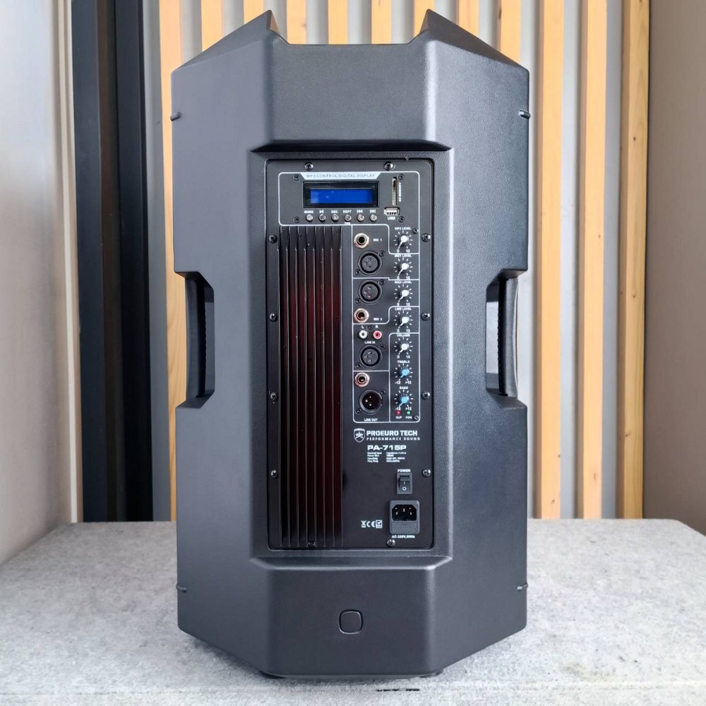 PROEUROTECH PA-715P ตู้ลำโพง15นิ้ว ACTIVE บลูธูท 1000W MAX โปรยูโร เทค Bluetooth PA 715P PA715P เอไอ-ไพศาล