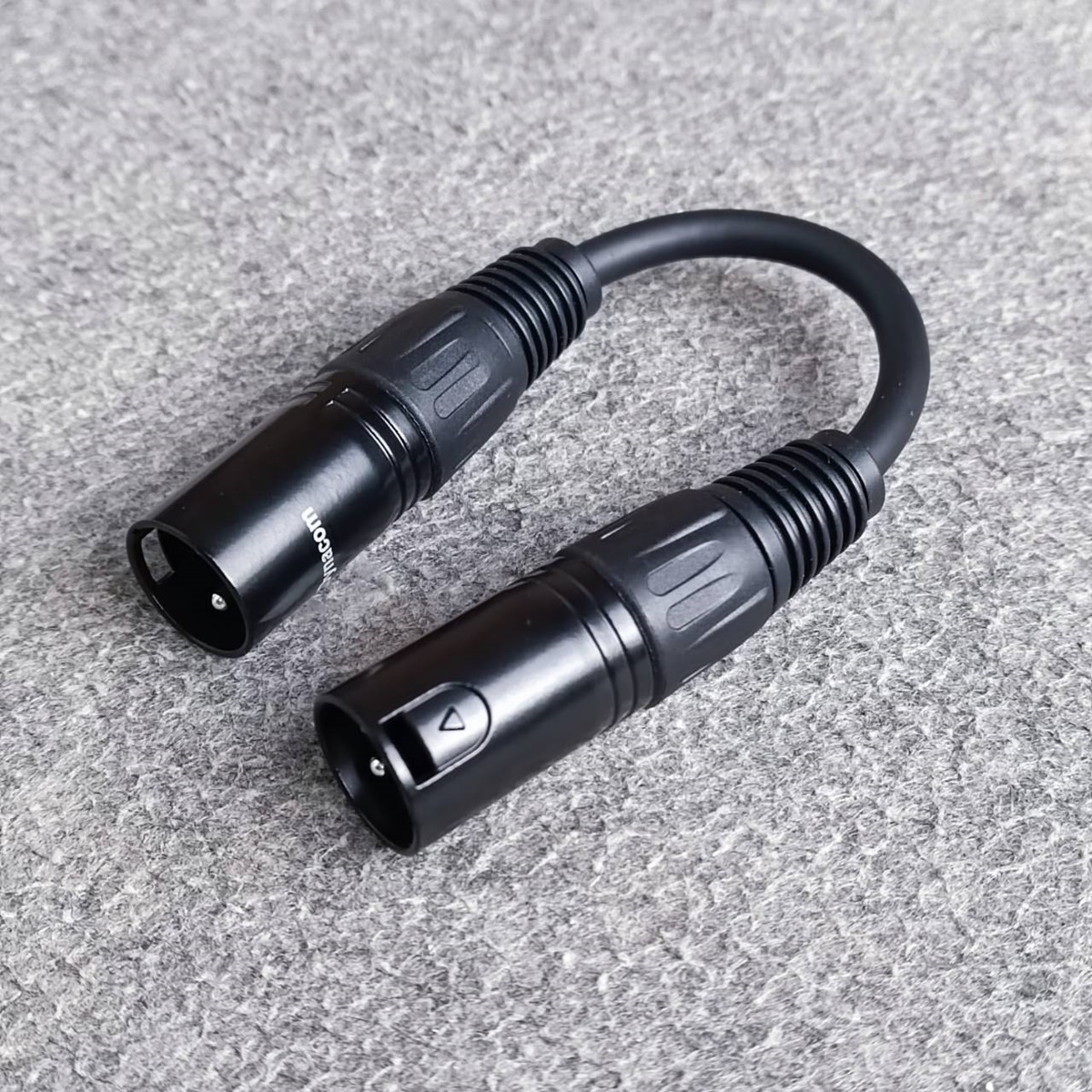 1เส้น ยาว15ซม. สายP.XLRออกP.XLR J021 dynacom 15เซน สีดำ ผู้-ผู้ สายทด สายสัญญาณ CANNON ผู้ -ผู้ สายบาลานซ์ เอไอ-ไพศาล