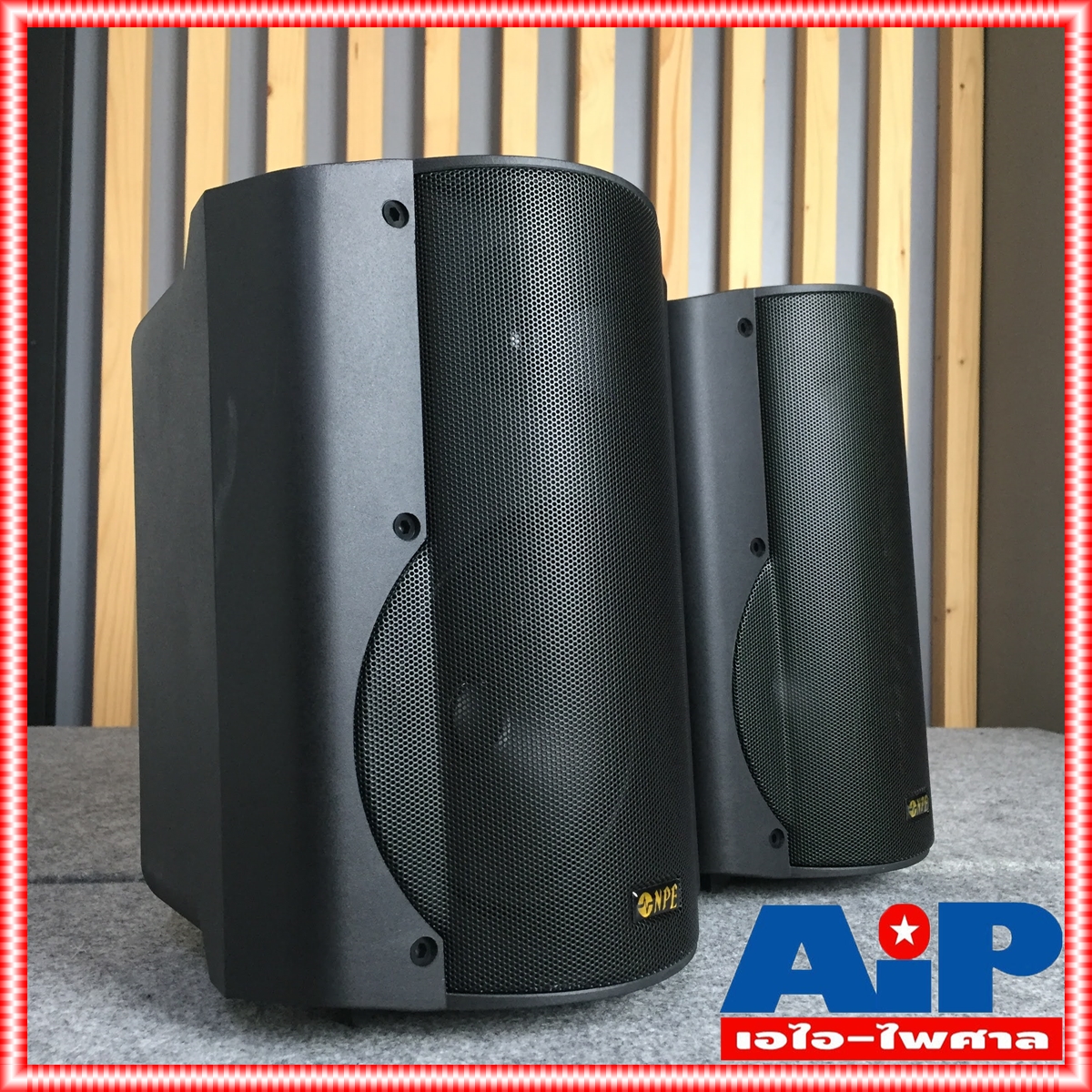 NPE V-ST602B ตู้ลำโพงพร้อมขาแขวน (ราคาต่อ1คู่ 2ใบ) ลำโพงแขวน v st 602 b ลำโพงแขวน ลำโพงติดผนัง ตู้ลำโพง 6 นิ้ว ตู้ลำโพงแขวน