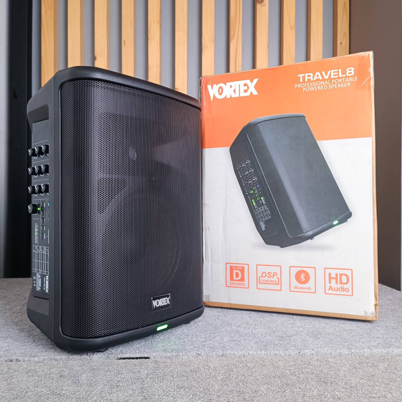 Vortex Travel 8 ตู้ลำโพง active มีแบตในตัว บลูทูธ พกพา ตู้ ลำโพง แอคทีฟ Travel-8 มีขยายในตัว Travel8 เอไอ-ไพศาล