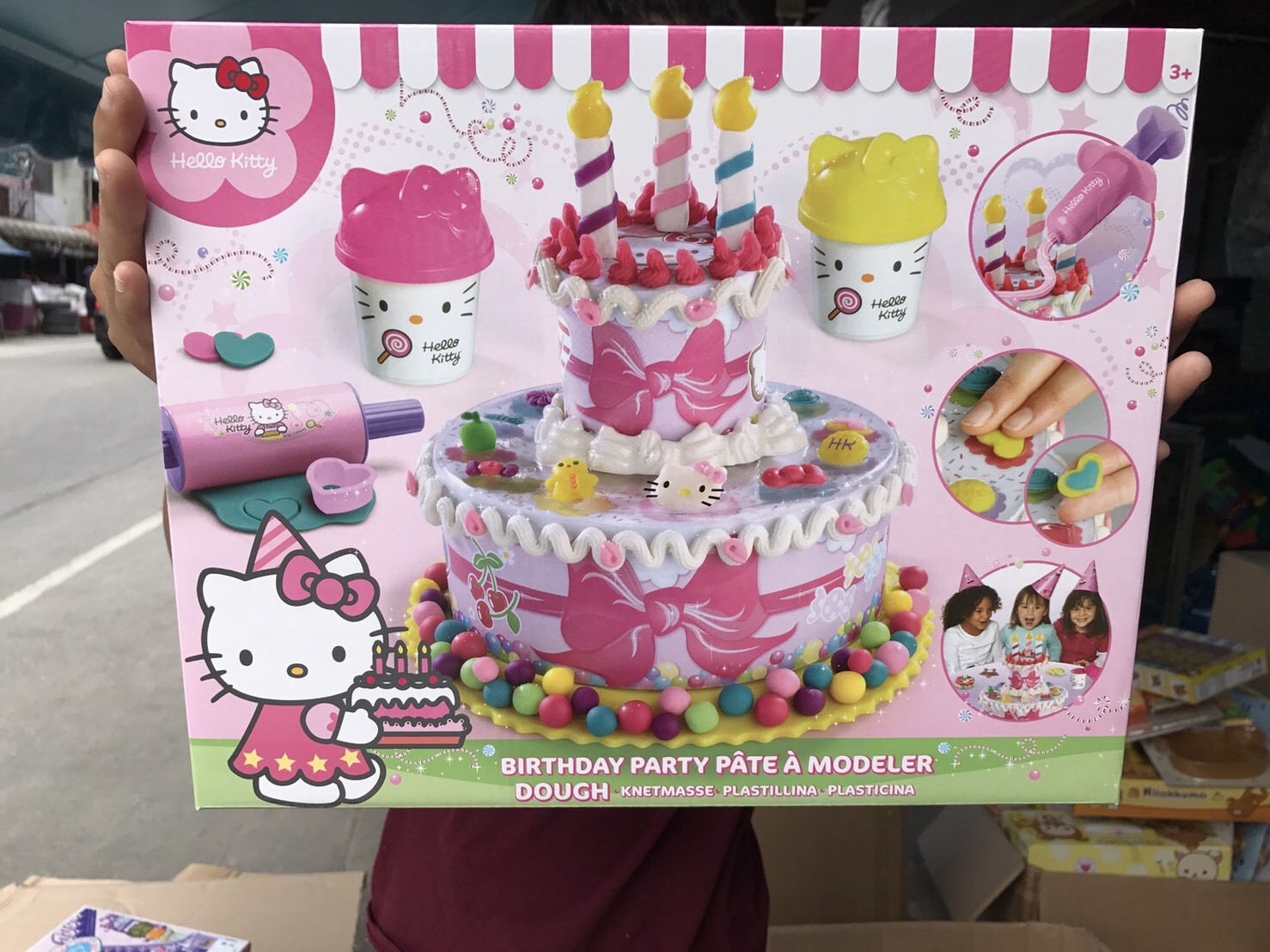 KT-HKP009 ชุดแป้งโดว์เค้กคิตตี้ ลิขสิทธิ์ถูกต้อง