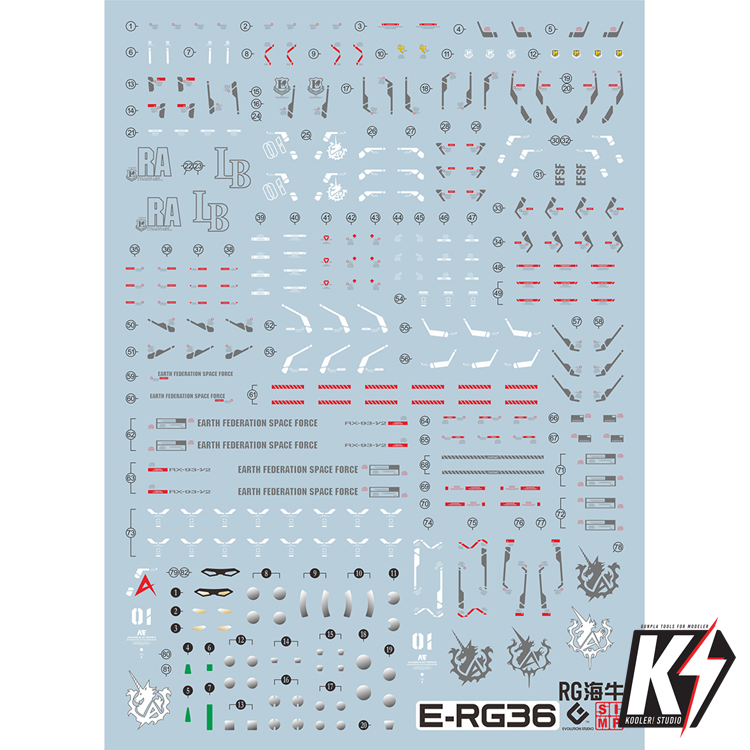 Waterdecal EVO RG RX-93-V2 Hi-Nu Gundam #ดีคอลน้ำสำหรับติดกันพลา กันดั้ม Gundam พลาสติกโมเดลต่างๆ