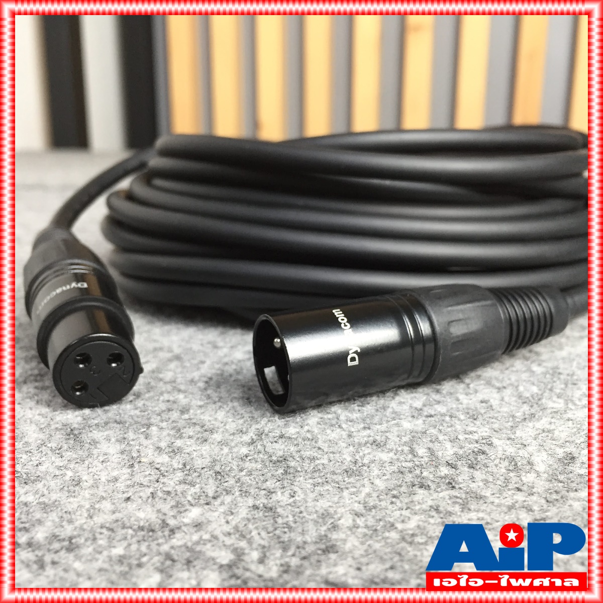 10เมตร สายไมค์ DYNACOM J021 XLR หัวท้าย ผู้ - เมีย ยาว สายสัญญาณ CANNON ผู้ ออก CANNON เมีย สายบาลานซ์ สายต่อไมค์ (ลูกค้าอาจได้รับหัวสีเงินหรือดำขึ้นกับล็อตผลิตครับ)