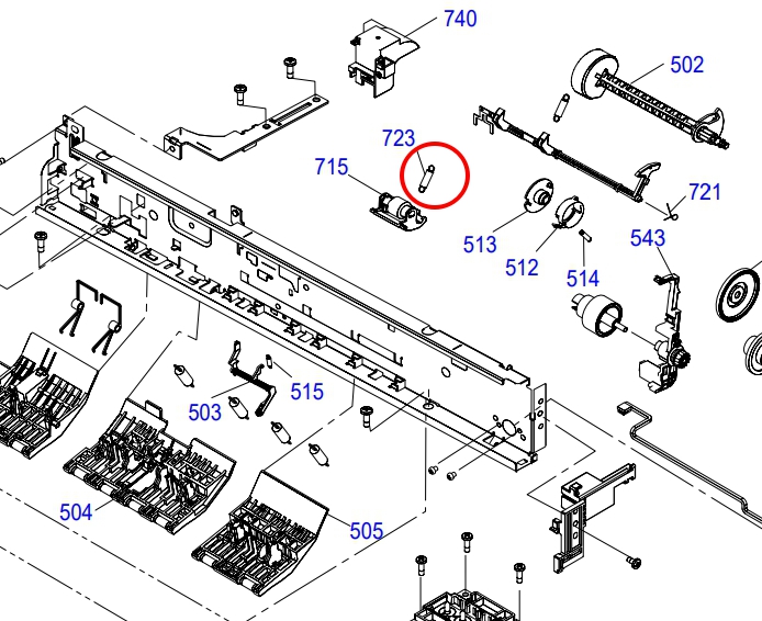 EXTENSION SPRING,1.58 EPSON L1216/L1256