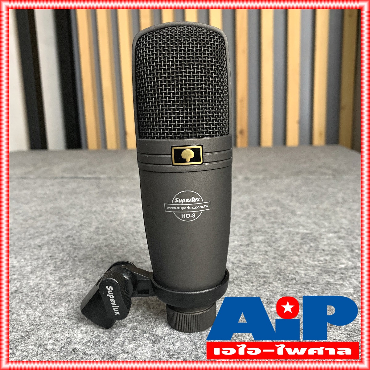 SUPERLUX HO8 ไมค์สตูดิโอ HO-8 ไมค์อัดเสียง HO 8 ไมค์สาย คอนเด็นเซอร์ ไมค์คอนเดนเซอร์ Mic Condenser ไมค์โครโฟน