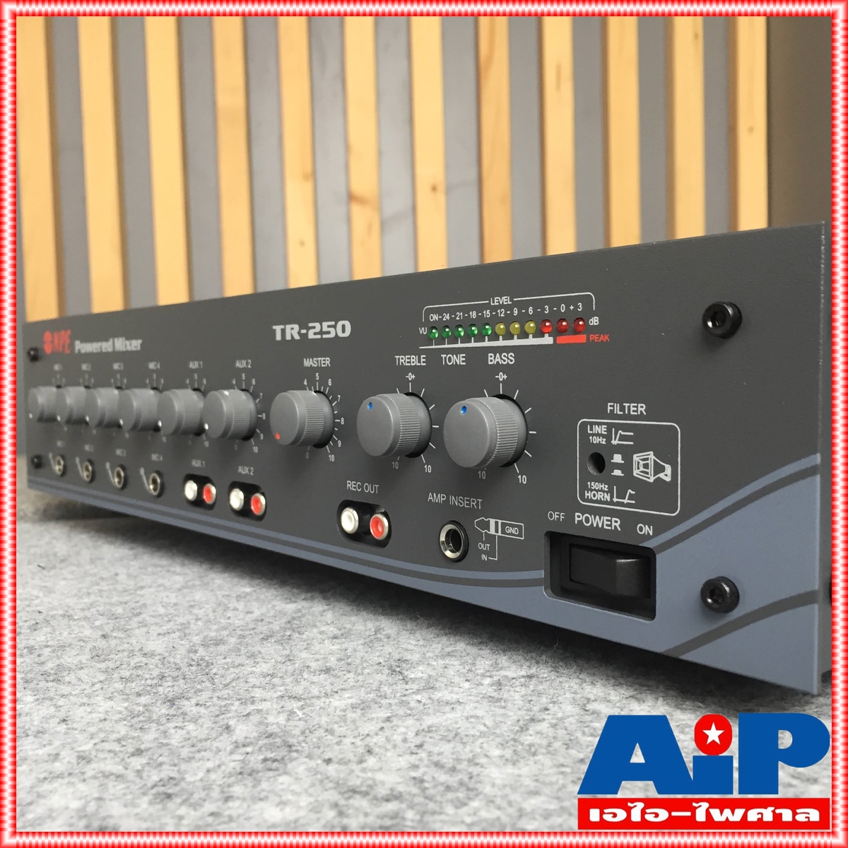 NPE TR-250 POWERMIXER 9kg สีดำ เครื่องขยายเสียง 125 วัตต์ TR 250 TR250 power mixer เพาวเวอร์ มิกเซอร์ +++