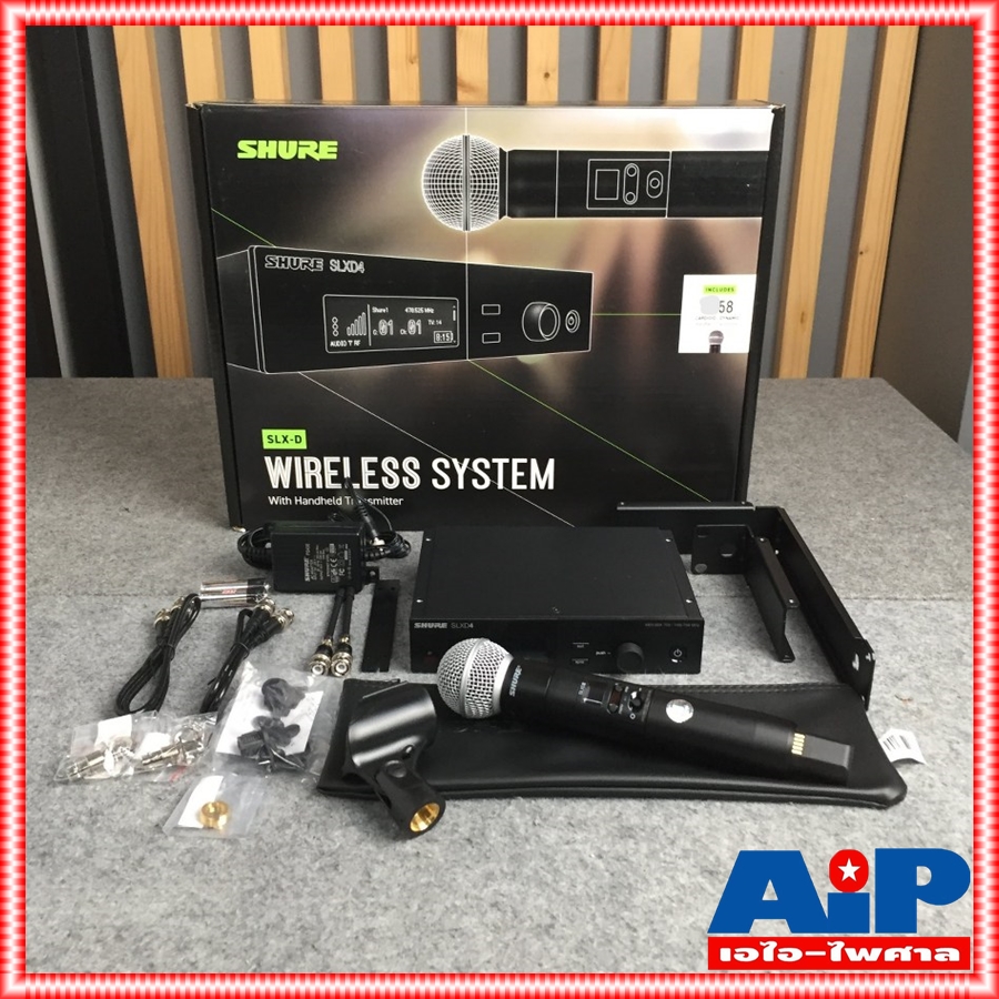 SHURE SLXD24A/B58-M55 ไมค์ลอย ไมค์โครโฟนไร้สายแบบไมค์เดียว ย่าน UHF SLXD 24 A / B 58 M 55 SLXD24A/B58M55 เอไอ-ไพศาล +++