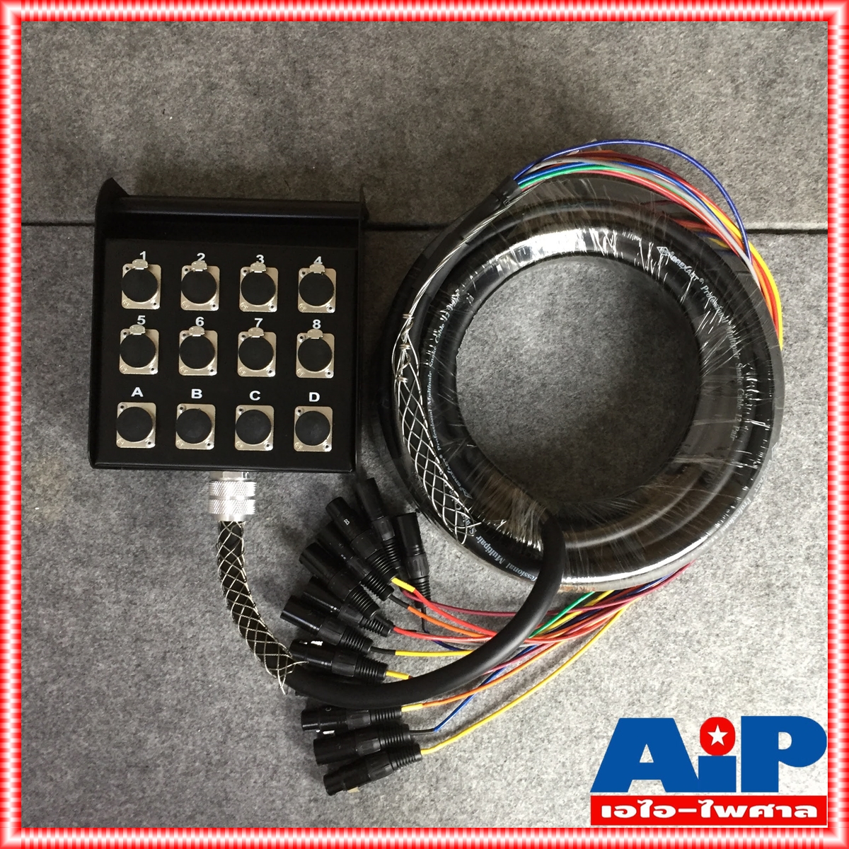 สายมัลติคอร์ SUN RISE SBC-12X-C-50FT-CG 8IN 4OUT 15เมตร สายสัญญาณเสียง SBC 12X C 50FT CG 8IN 4OUT SBC12XC50FTCG 8IN 4OUT เอไอ-ไพศาล