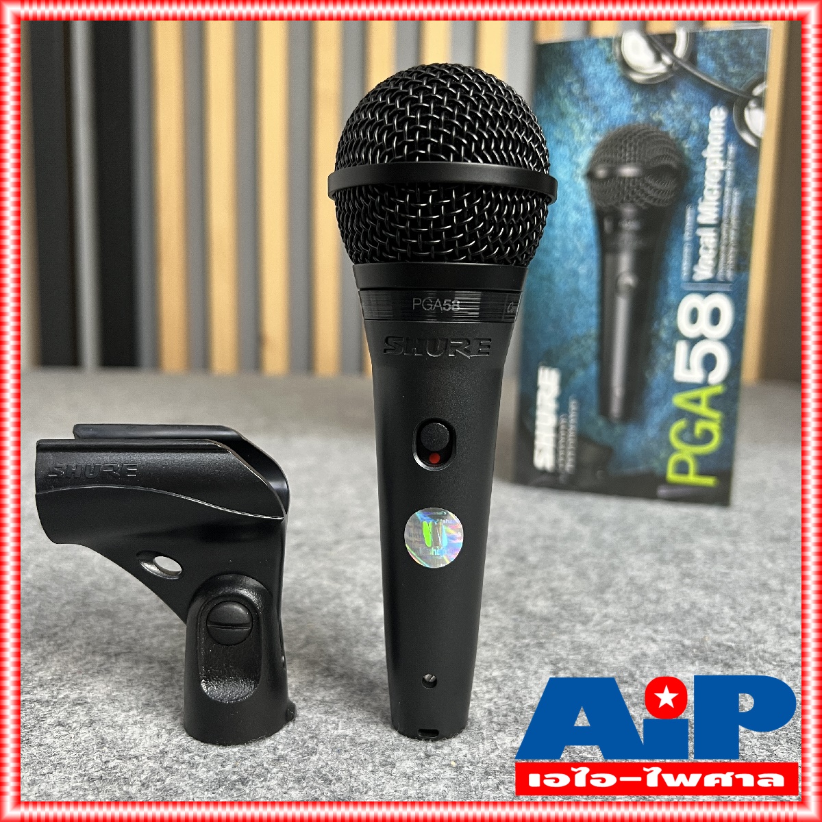 แท้มหาจักร* SHURE ไมโครโฟน รุ่น PGA58-LC PGA58 PGA-58 Dynamic Microphone ชัวร์ ไมค์ ไมค์สาย ไมค์ร้อง ไมค์พูด pga 58 lc +++