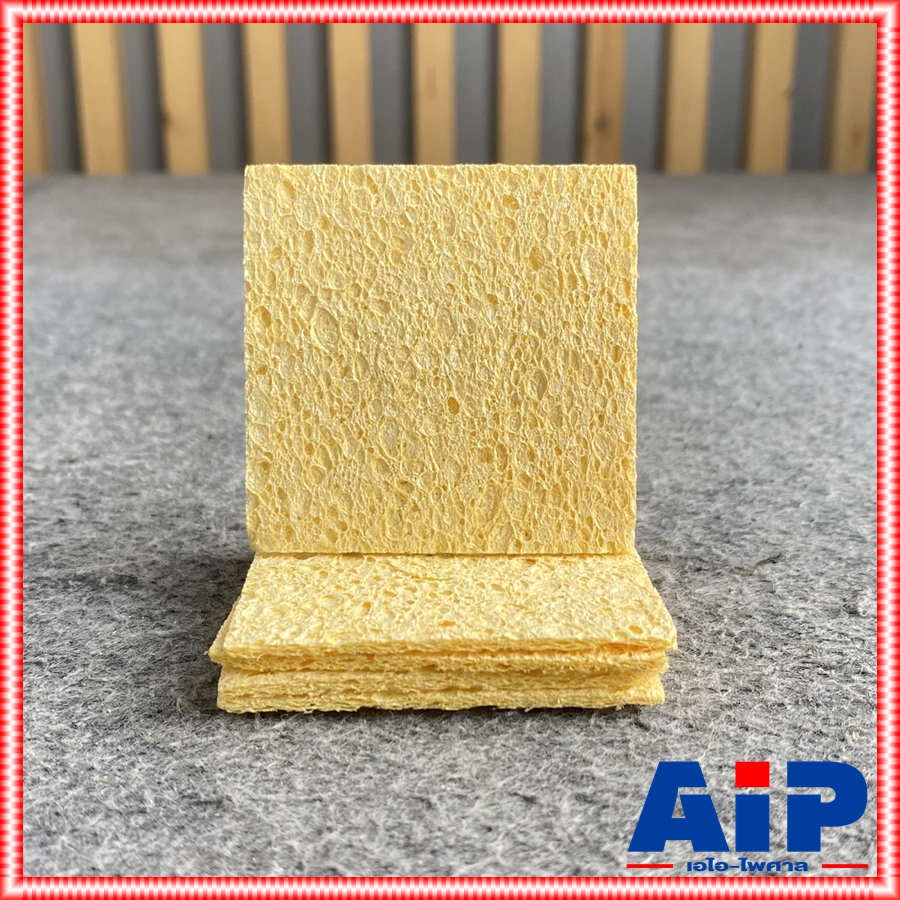 แพ็ค5อัน ฟองน้ำทำความสะอาดปลายหัวแร้งบัดกรี สี่เหลี่ยม แพ็คละ 5 ชิ้น ขนาด 65 x 65 mm. OL-SP-SQ ฟองน้ำ เช็ดปลายหัวแร้ง เอไอ-ไพศาล