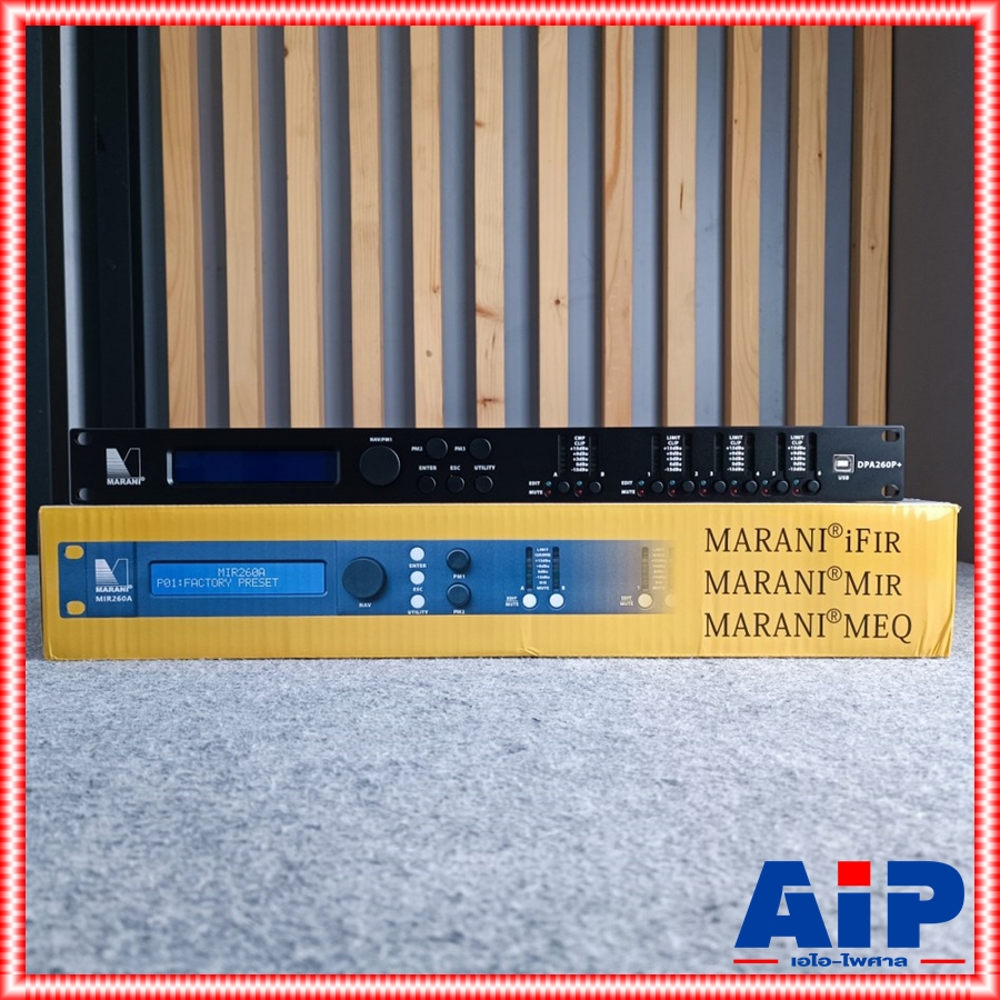 MARANI DPA260P+ loudspeaker processor รุ่นใหม่ ครอสดิจิตอล DriveRack ครอสโอเวอร์ P+ DPA 260 เอไอ-ไพศาล +++