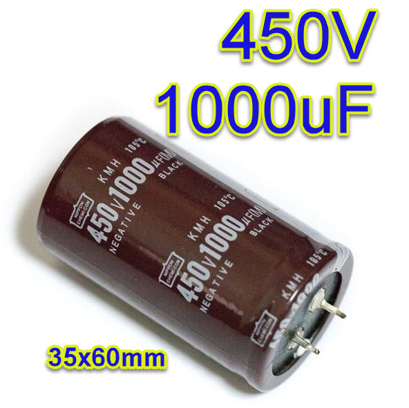 1000uF 450V 105c Electrolytic Capacitor 35x60mm