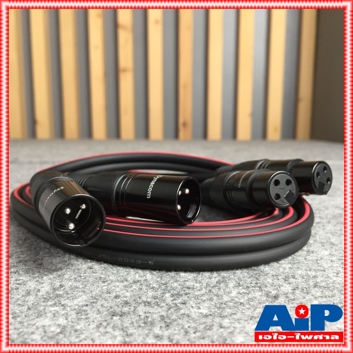 2เมตร DYNACOM สายP.CANNON-J.CANNONข้างละ2หัว 2M J2049-6 สายดำ สายสัญญาณเสียง XLR Male To XLR Female (ผู้เมีย) Mic Cable ยาว 2 เมตร XLR-XLR ผู้เมียคู่ XLRจะมีสีเงินและสีดำขึ้นกับล็อตการผลิต