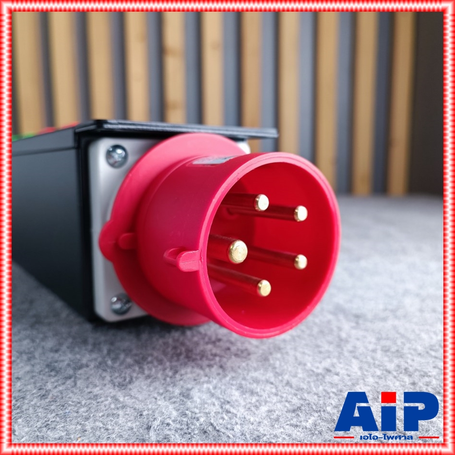 3เฟส TECHCRON AC-32S ชุดโหลดไฟ 3เฟส ปลั๊กคละสี *สีแดง* ปลั๊กโหลดไฟ วัสดุเป็นเหล็ก พร้อมจอแสดงผล AC32S เอไอ-ไพศาล