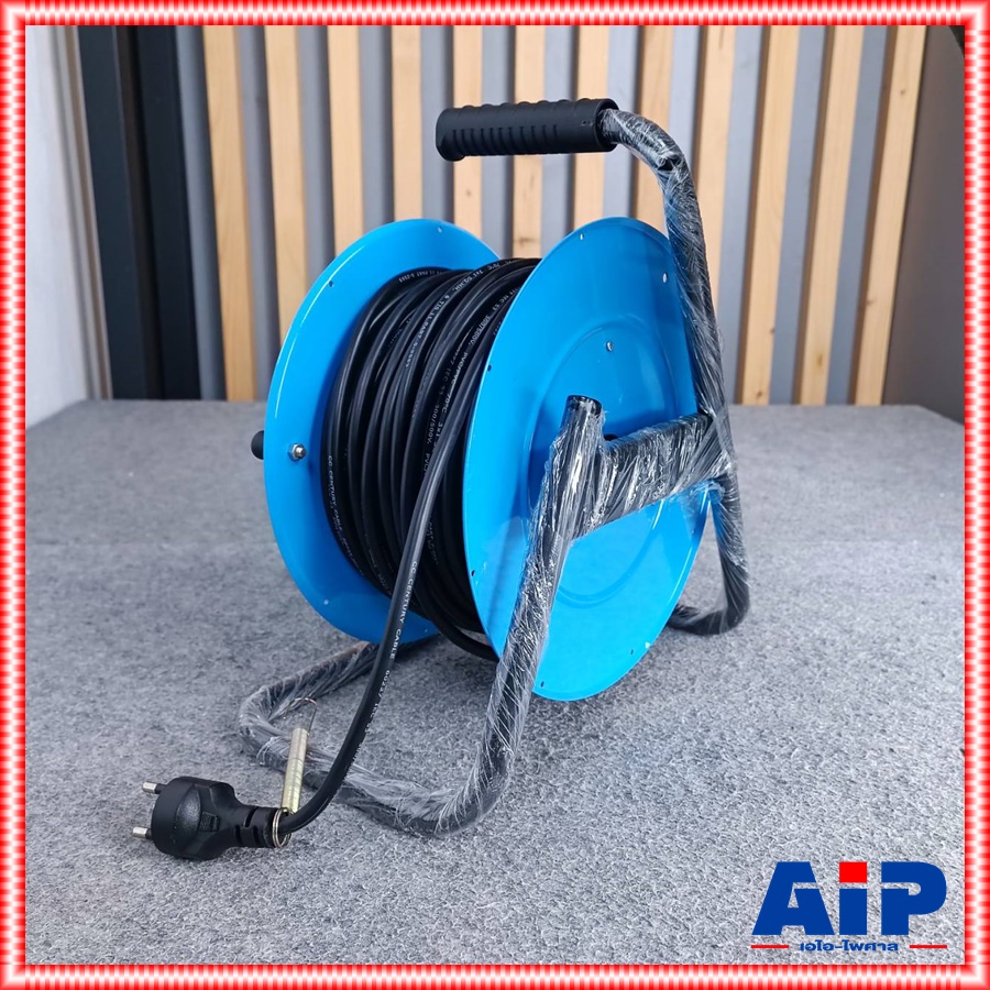 TOSHINO FM310T-30 ล้อสายไฟ VCT3X1 30M ล้อเก็บสายไฟจานเหล็ก VCT3x1.0 30 เมตร โตชิโน FM310T-30M เอไอ-ไพศาล