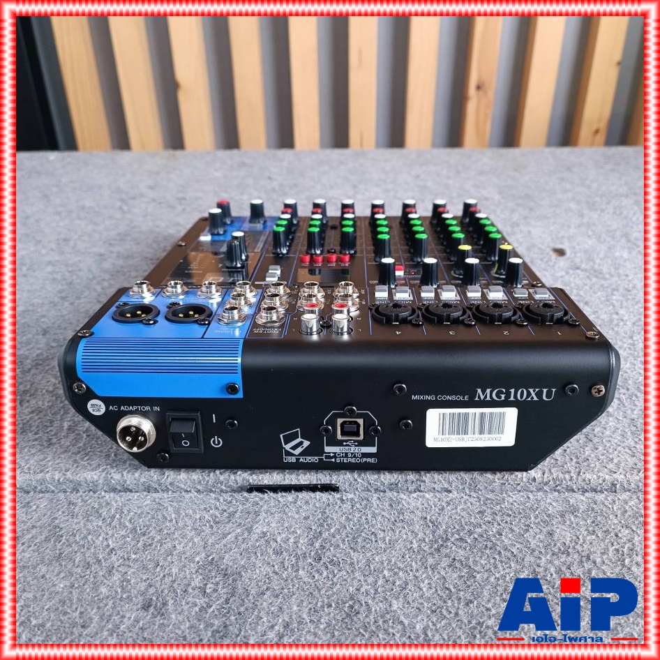 HOTROCK MG-10XU USB MIXER มิกซ์ มิกเซอร์ มิกซ์ฮอทร็อค เครื่องเสียง เครื่องปรับแต่งเสียง MIX MG10 XU MG 10XU เอไอ-ไพศาล