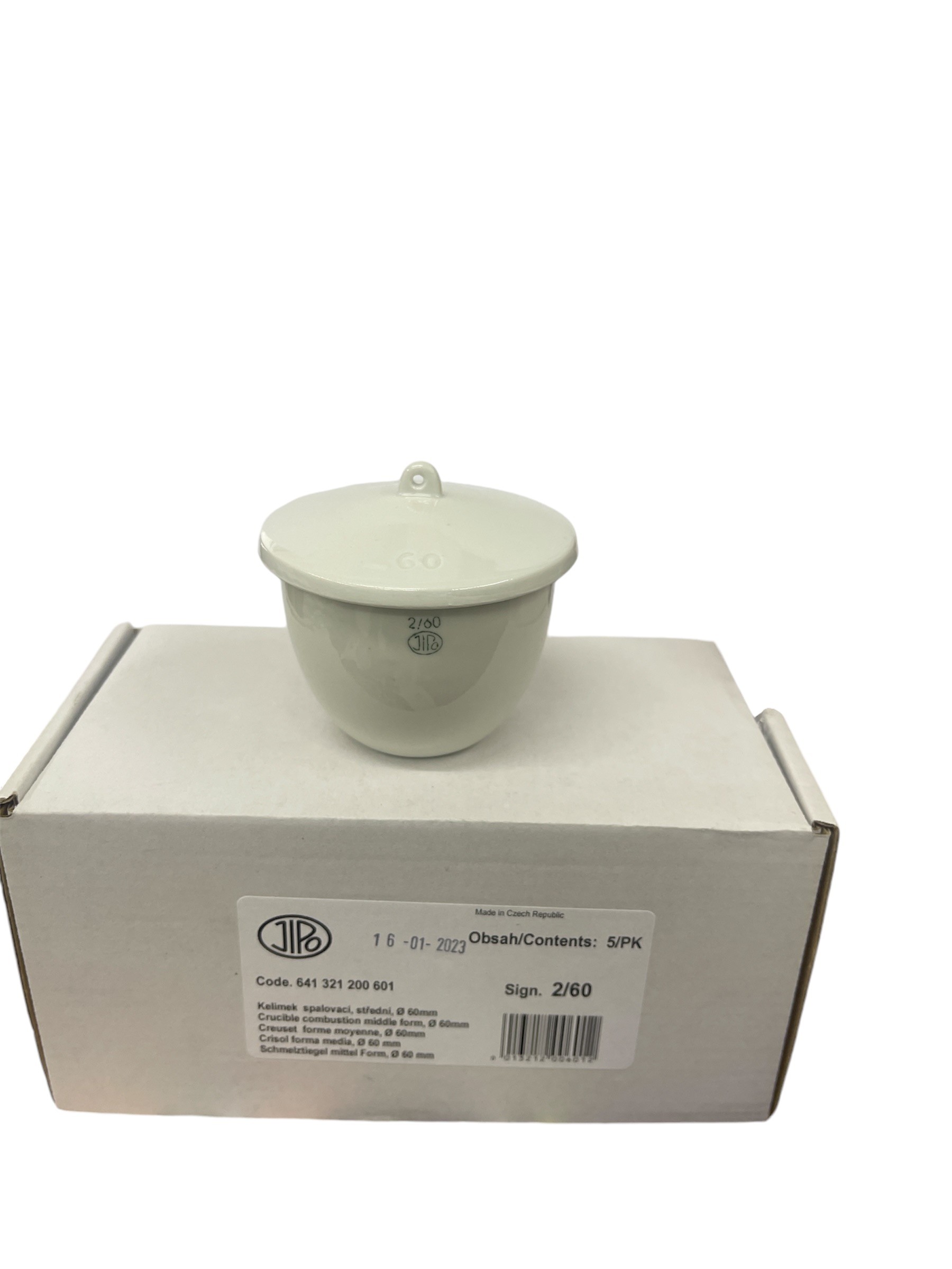 Crucible Porcelain ถ้วยเผากระเบื้องทนความร้อน 1000 องศา-Jipo Germany