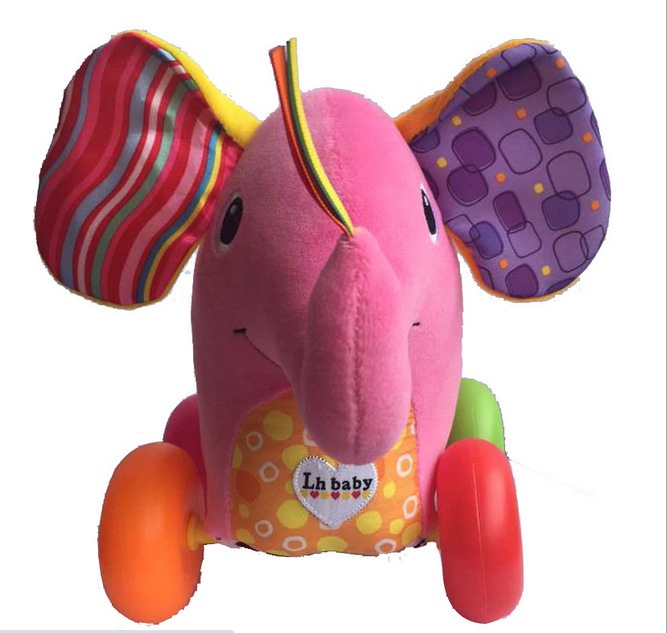 CCH93 ของเล่นผ้า ตุ๊กตาช้างผ้าเล่นมือ ตัวละ