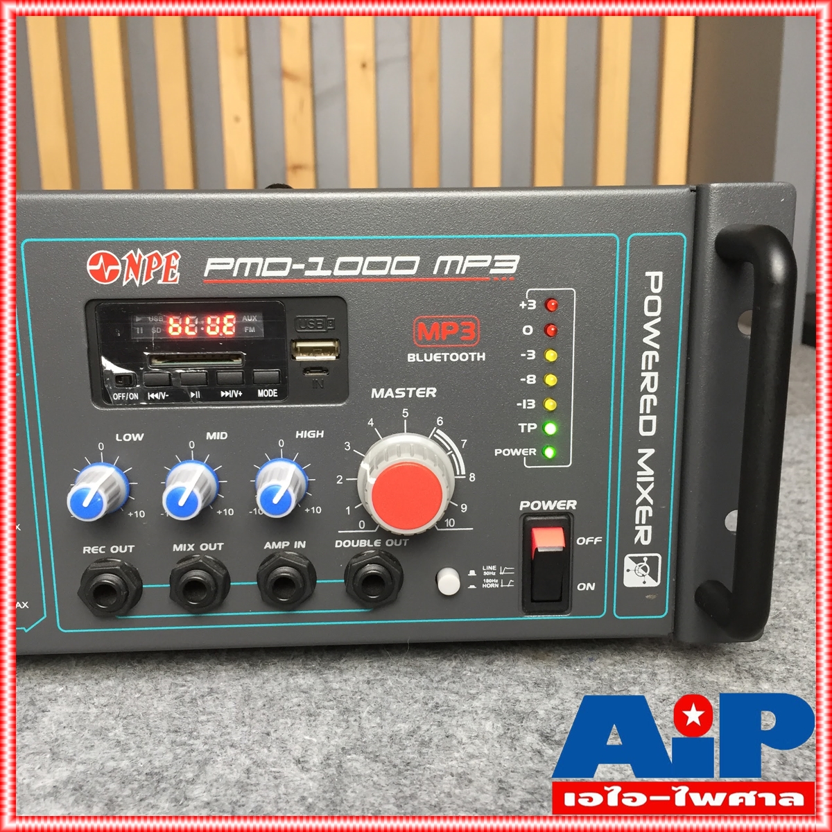 NPE PMD-1000MP3 POWERMIXER ลาย USB เพาเวอร์มิกซ์ มิกซ์ MIX เครื่องเสียง เพาเวอร์มิกซ์มีลาย PMD 1000MP3 PMD1000 เอไอ-ไพศาล