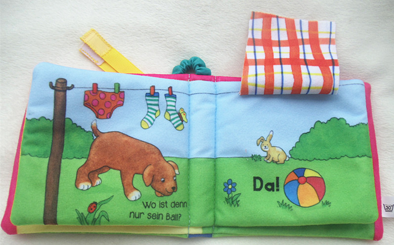 CH156 หนังสือผ้าสัตว์ สอนภาษาอังกฤษ เล่มละ. (ของหมด)