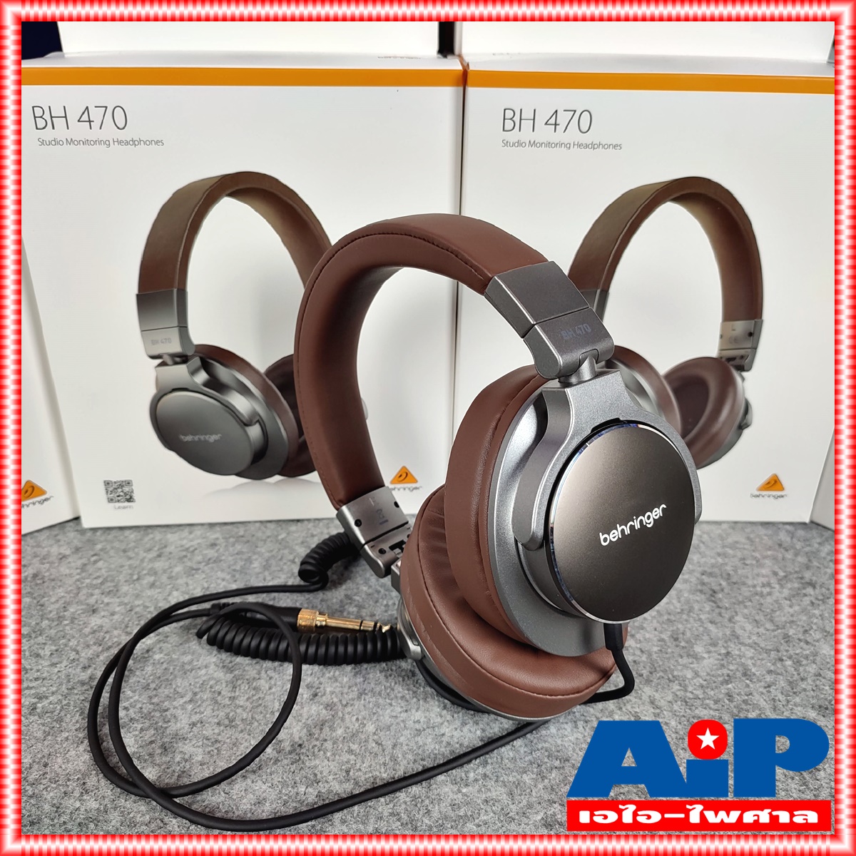สีน้ำตาล BEHRINGER BH-470 หูฟัง BH470 HEADPHONE BH 470 หูฟังครอบหู มอนิเตอร์ สตูดิโอ เอไอ-ไพศาล +++
