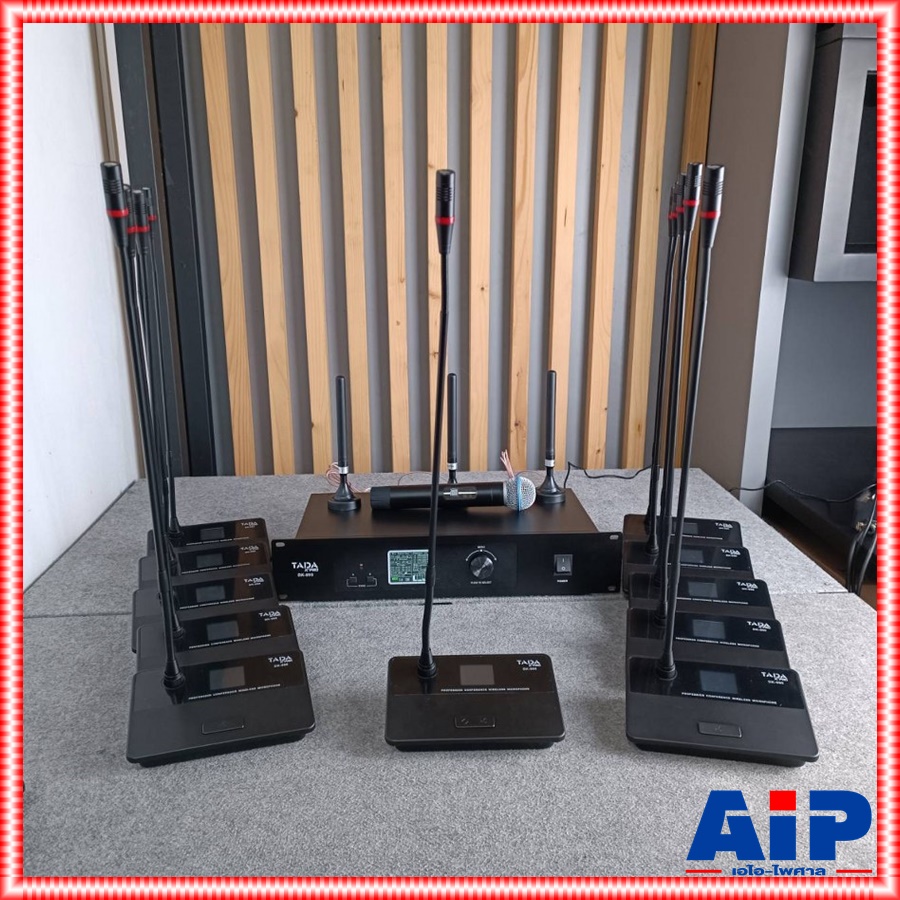TADA DK-990 ชุดไมค์ประชุมไร้สาย ไมค์ประชุม ไมโครโฟน ไมค์ตั้งโต๊ะ ไมโครโฟนห้องประชุม ธาดา DK 990 DK990 เอไอ-ไพศาล