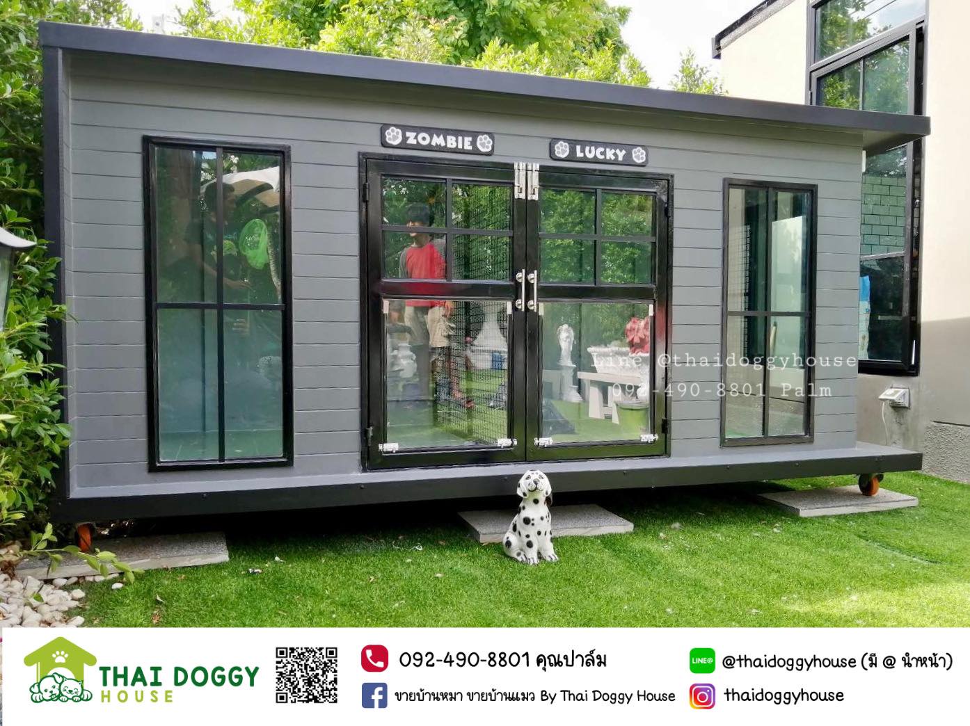 บ้านหมา บ้านแมว แบบติดแอร์ ขายดี By Thai Doggy House