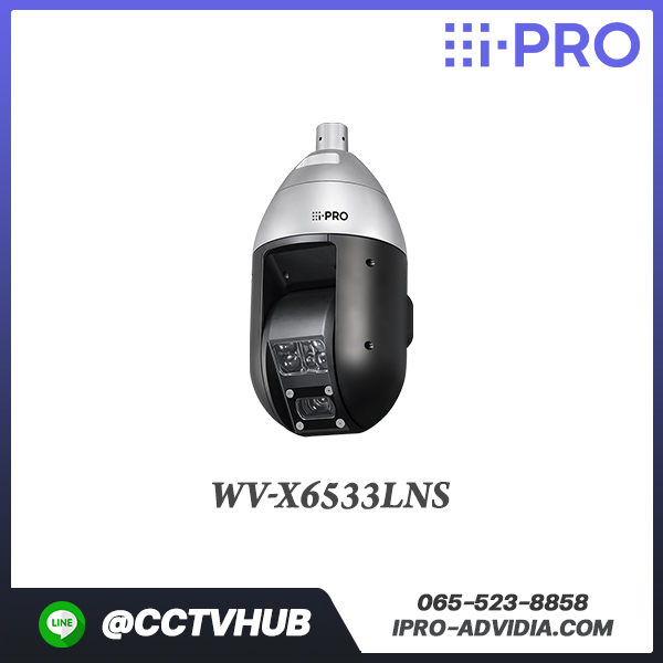 กล้อง PTZ i-PRO รุ่น WV-X6533LNS i-PRO Extreme H.265 IR-PTZ camera