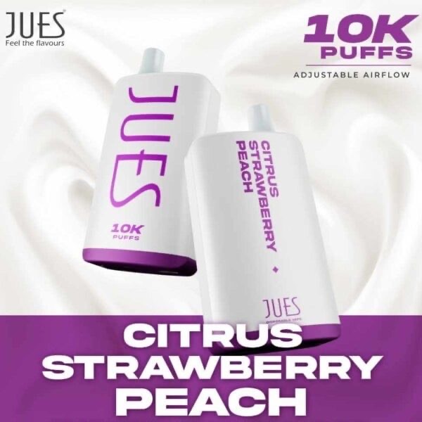 Jues Disposable 10,000puffs !! 18ml Nic3%(30mg) มี12กลิ่นให้เลือก ใช้แล้วทิ้งขาร์จได้
