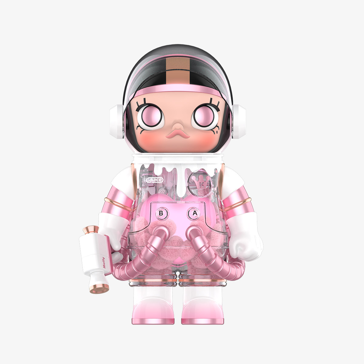 ของแท้💯 POP MART MEGA SPACE MOLLY 400% Heartfelt Words (สีชมพู)