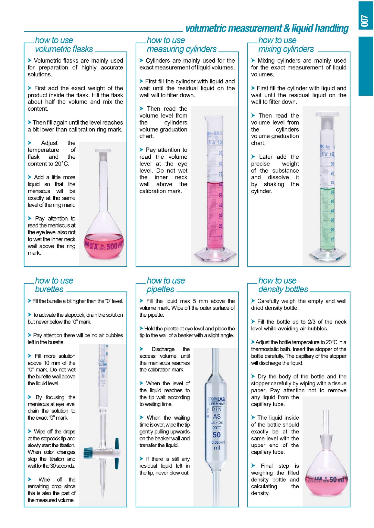 ขวดปรับปริมาตร (Flask, Volumetric Class A) with Cer. ขนาด 5,10,25,50,100,200,250,500,1000,2000 มล-Isolab England