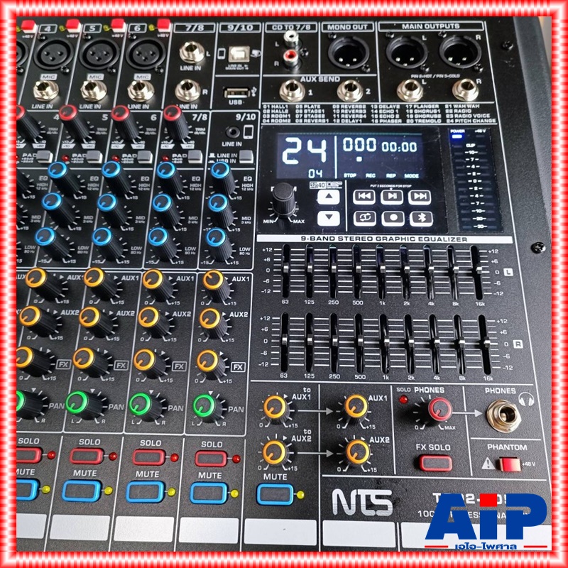 NTS TOP2-1050 POWERMIXER เอฟเฟคแท้ เพาเวอร์มิกเซอร์ มิกซ์NTS เครื่องเสียง เครื่องผสมสัญญาณเสียง เครื่องปรับแต่งเสียง MIX TOP2 1050 TOP21050เอไอ-ไพศาล