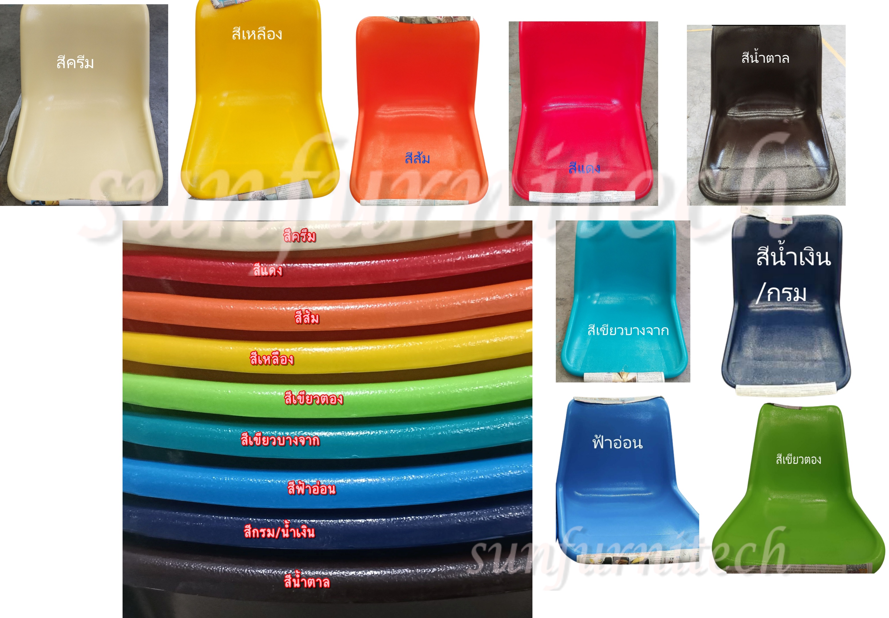 เก้าอี้ที่นั่งโพลี, เก้าอี้จัดเลี้ยงโพลี, เก้าอี้เปลือกโพลี, เก้าอี้พลาสติก ยี่ห้อ elegant รุ่น MO-171 (171-C)