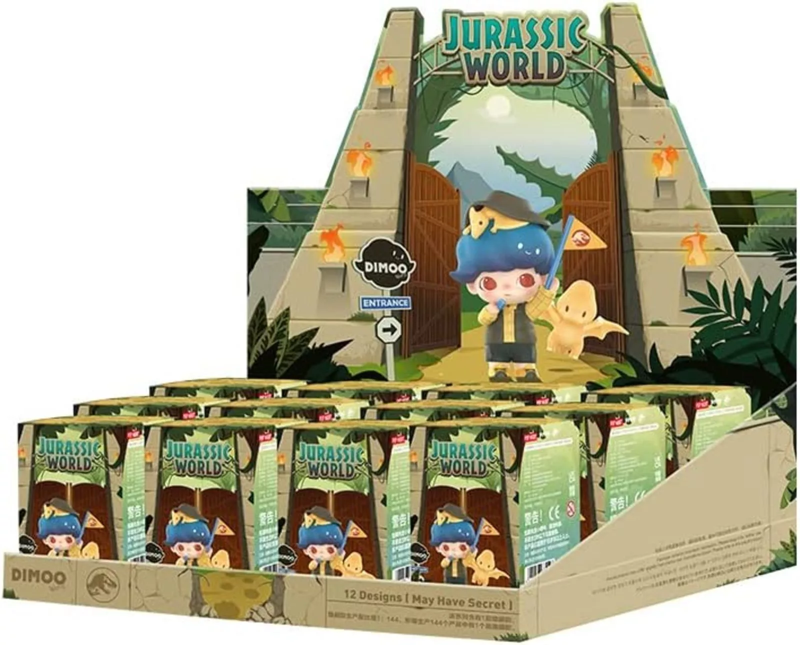 ของแท้ ยกเซ็ท POP MART DIMOO Jurassic World Series - whole set(12p)