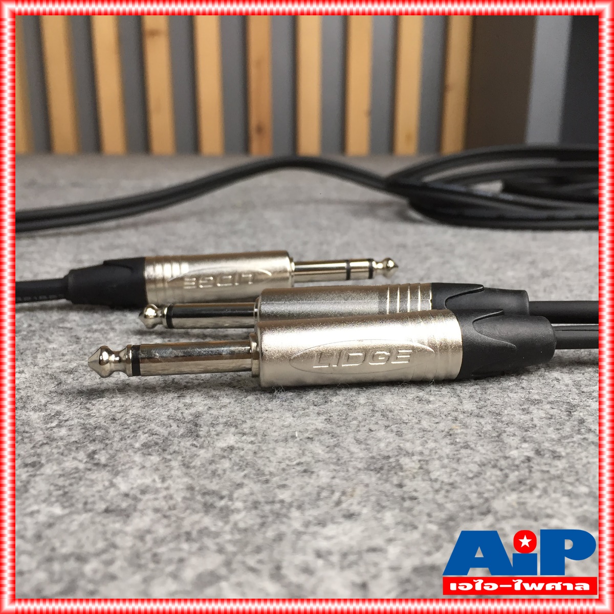 3เมตร LIDGE YM-390B สาย P.MIC ST ออก PHONE mono x2 YM390B PHONE ST ออก ปลั๊กไมค์โมโน x2 สาย INSERT สายสัญญาณ