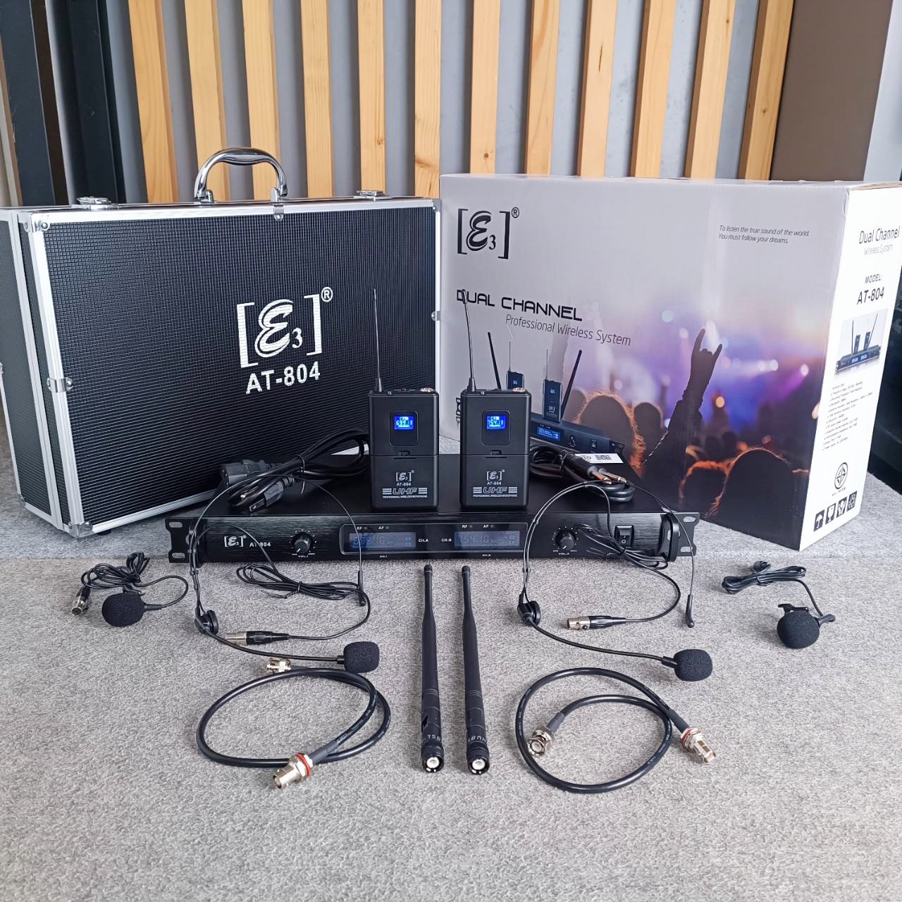 ความถี่ใหม่ กสทช E3 AT-804 ไมค์ลอยหนีบ+คาดคู่ UHF ไมค์ลอย ไมค์ลอยแบบหนีบ AT804 AT 804 ไมค์ลอยคาดคู่ เอไอ-ไพศาล