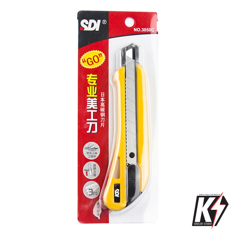 SDI 3050C มีดคัตเตอร์อเนกประสงค์ ขนาด 18 มม. ล็อคใบมีดอัตโนมัติ