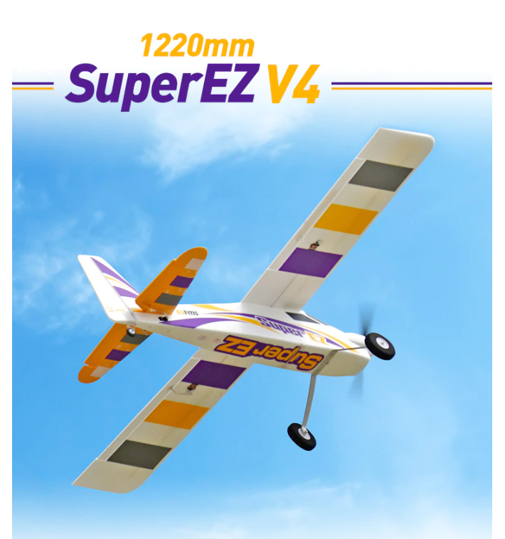เครื่องบินโฟม น้ำ+บก FMS : Super EZ V4 1220mm PNP ตัวลำ+ชุดไฟ (ไม่รวม แบต รีซีฟ รีโมท)