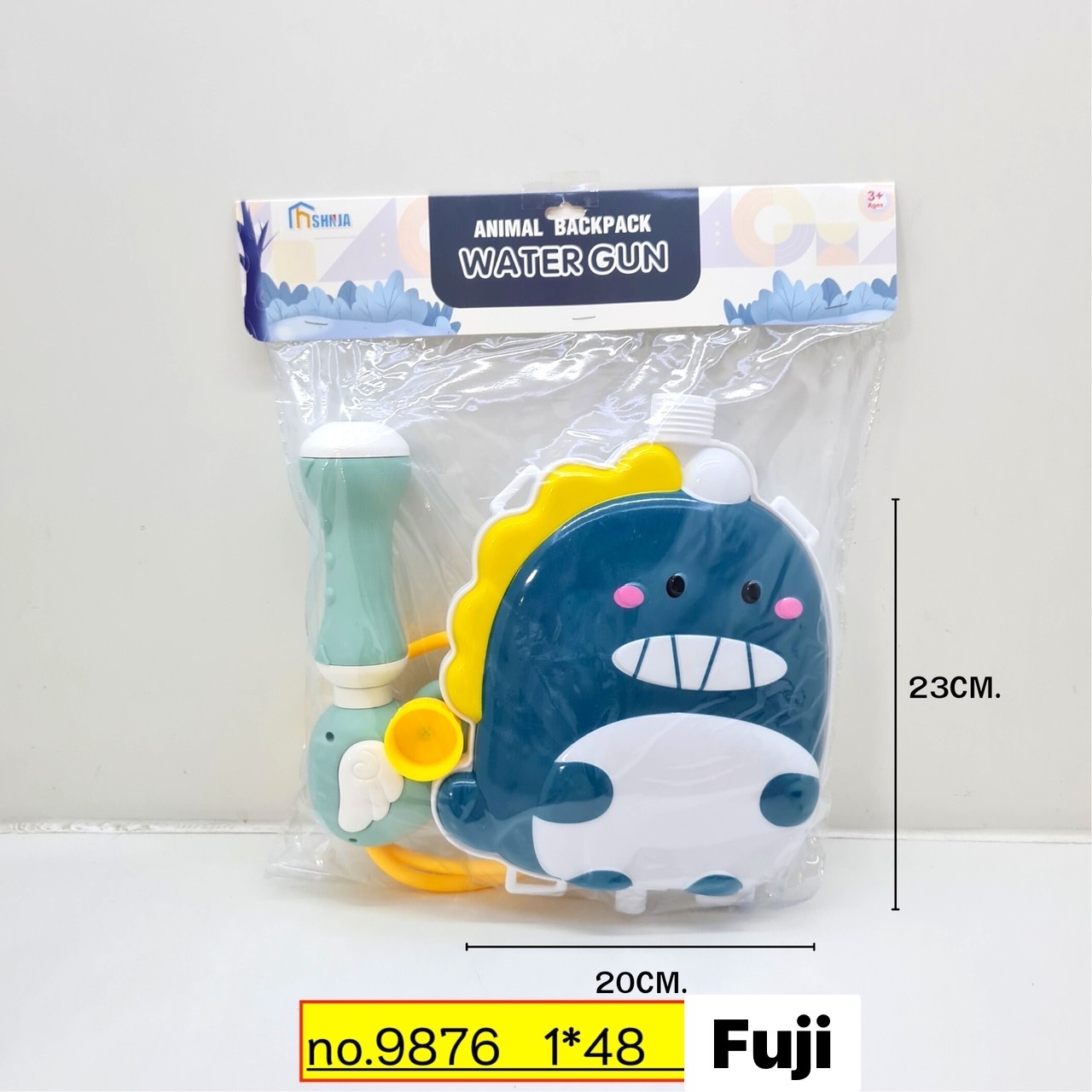 9876 ปืนฉีดน้ำเด็กกระเป๋าเป้สะพาย ปืนน้ำเด็กลายไดโนเสาร์ ปลีกชิ้นละ