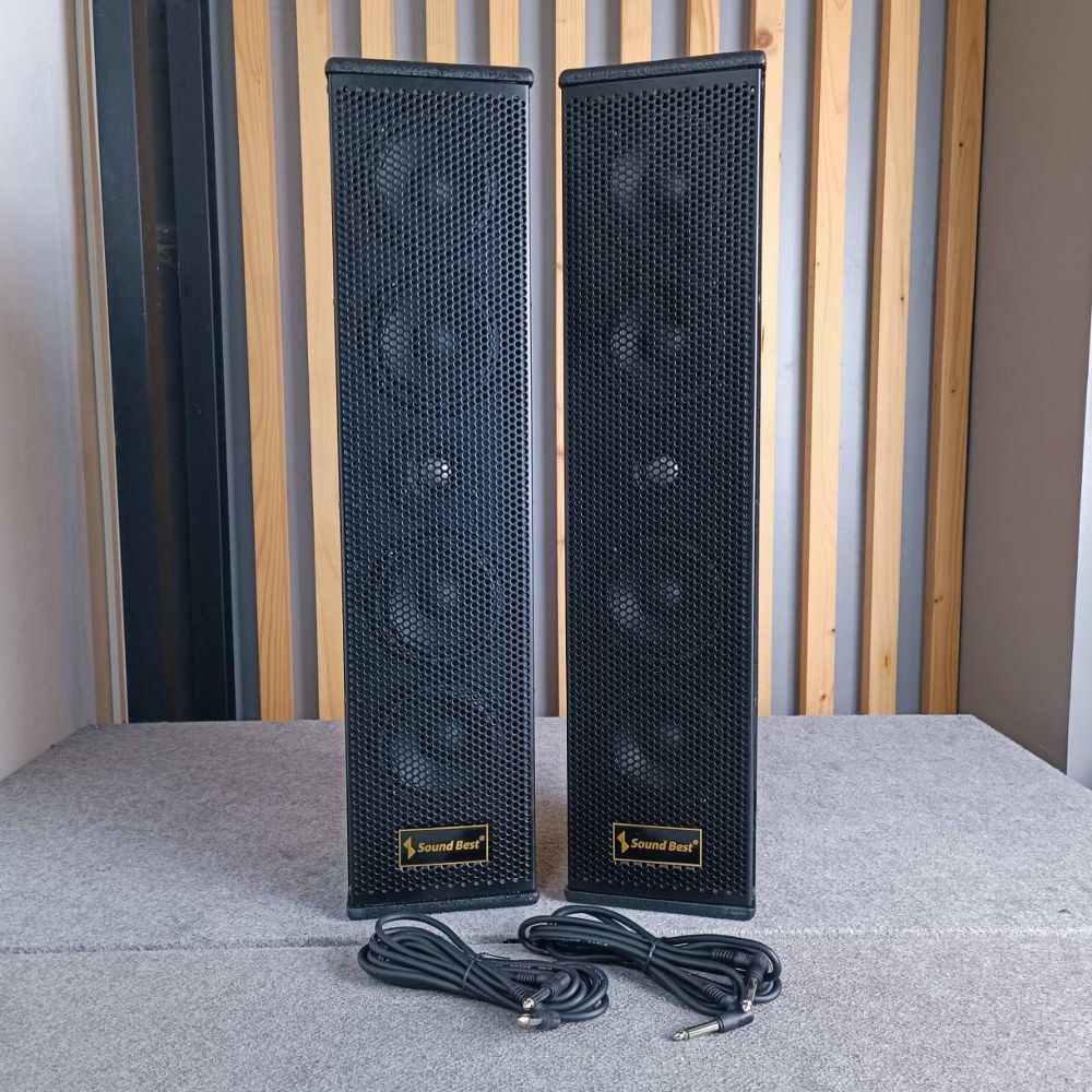 ราคาต่อ1คู่ 2ใบ SOUNDBEST CL-214S ตู้ลำโพงคอลัมน์ 4นิ้วx4ดอก ลำโพงคอลัมน์ Column speaker ลำโพง CL 214S CL214S เอไอ-ไพศาล