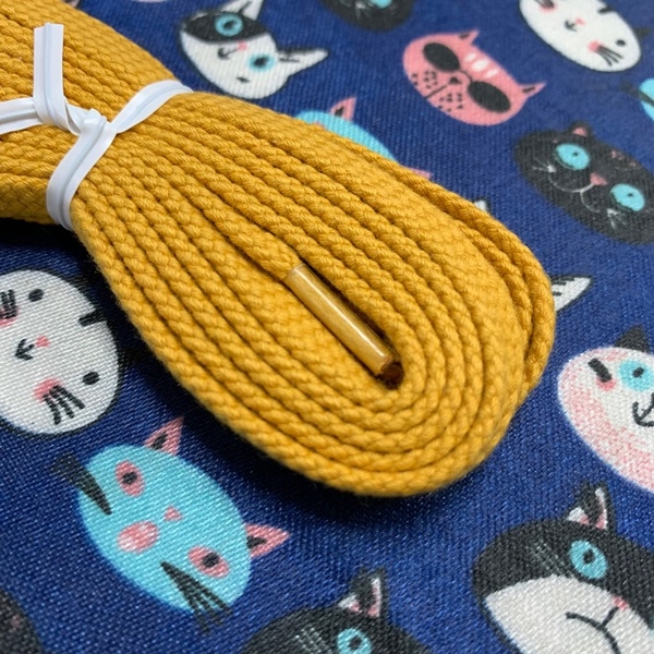 เชือกรองเท้า Onitsuka Tiger ของแท้ สีเหลืองมาสตาส Japan