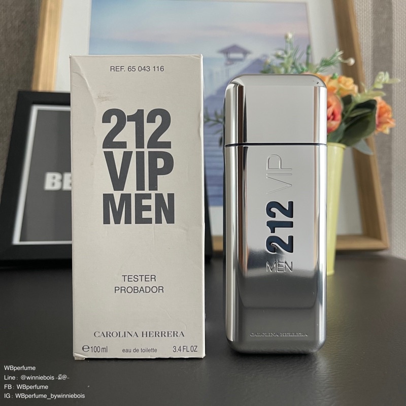 น้ำหอมแท้100% Carolina Herrera 212 VIP Men EDT 100 ml. TESTER