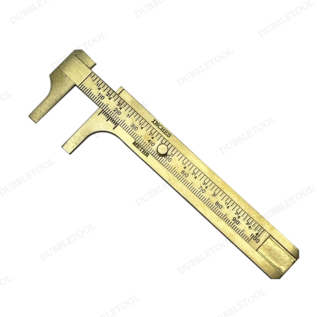 เวอร์เนียทองเหลือง เวอร์เนีย 0-100mm / 4 Inches เวอร์เนียปากเต็ม เวอร์เนียวัดขนาดงาน Vernier Caliper Scale Brass