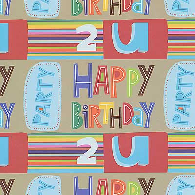 กระดาษห่อของขวัญ กระดาษอาร์ต ลาย HAPPY BIRTHDAY