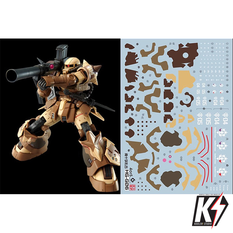 Waterdecal EVO HG MS-06GD Zaku (Selma) #ดีคอลน้ำสำหรับติดกันพลา กันดั้ม Gundam พลาสติกโมเดลต่างๆ